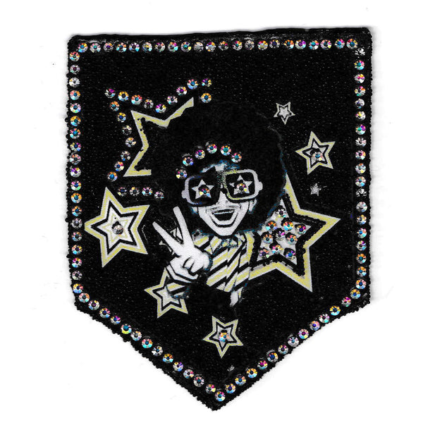 PT1116 - Stars Rock Afro victory (Iron on)