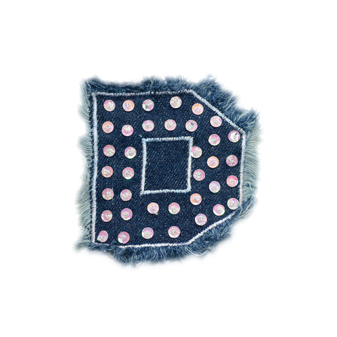 PT550 - Denim D Letter (Sew on)
