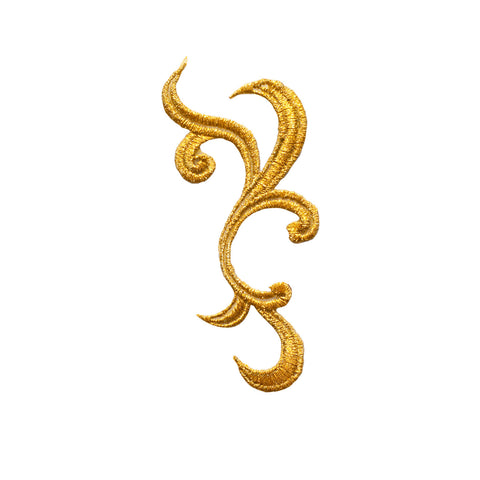 PT346 - Gold Deco Leaf (Iron on)