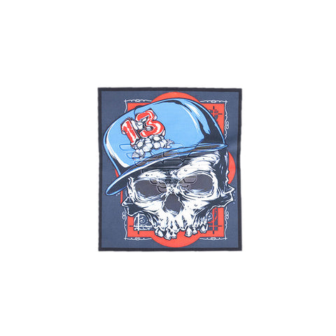 PT1423 - Embossed 13 Sport Skull (Sew ON)