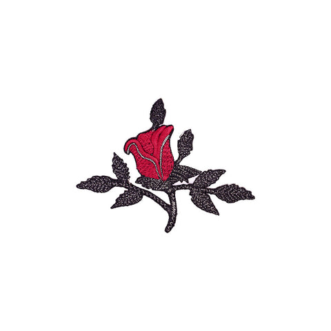 PS1921 - Silver Red Rose (Iron on)