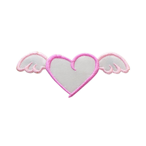 PT659 - Flying pink heart (Iron on)