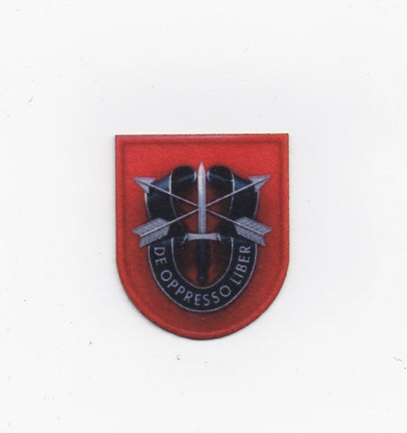 PT1228 De Oppresso Liber Velvet Badge (Iron on)