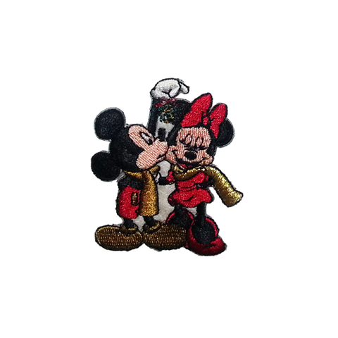 PH231 - Mickey Minnie Kissing XMAS (Iron on)
