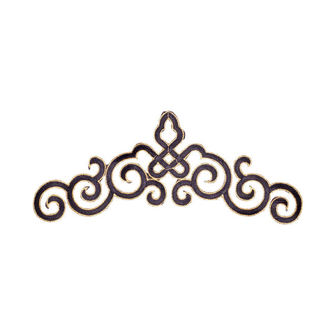 PT1910 - Golden Lines Black Decoration XL (Iron on)