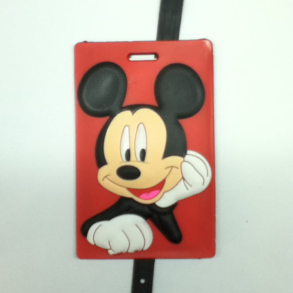 L00383 - Mickey Red Back Luggage Tag
