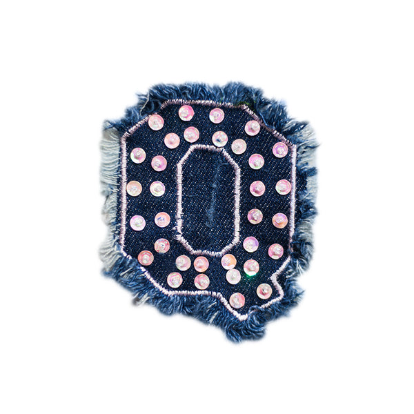 PT551 -Denim Q Letter (Sew on)