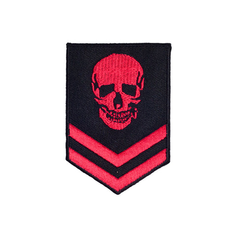 PH897 - Red Skull Badge (Iron on)