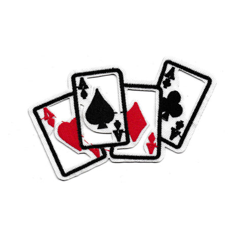 PT1146 4 Ace cards (Iron on)