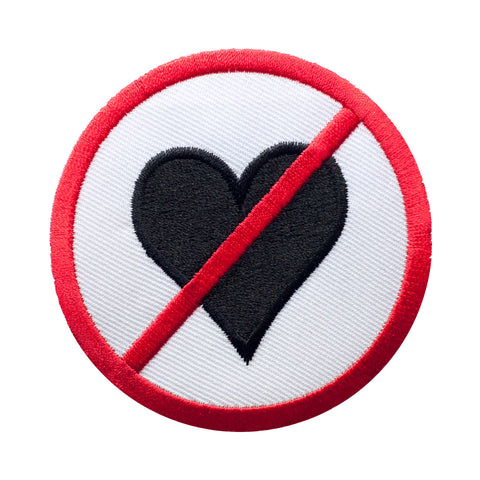 PT384 - No Love /No Black Heart (Iron on)