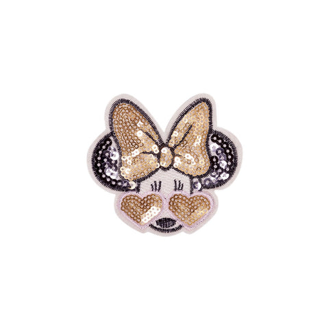 PT1842 - Sequin Minnie Heart Eyes (Sew On)