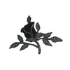 PS1593 - Black Flower (Iron on)