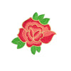 PS1527 - Red Flower Golden Lines XL (Iron on)