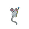 PT1823 - Sequin Mouse Blue Ward (Iron On)