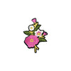 PT1793 - Pink  White Flower (Iron on)