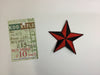 PS1719 - Red Black Star (Iron on)