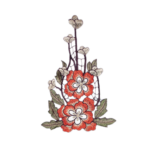 PT1217 Orange Decoration Flower (Sew ON)