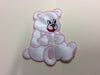 PT412 - Pink White Bear (Iron on)