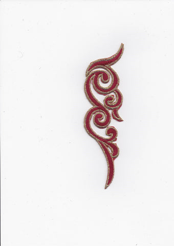 PT1225 Red Decoration (Iron on)