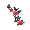 PT1874 - Red Flower Black Back XL (Iron on)