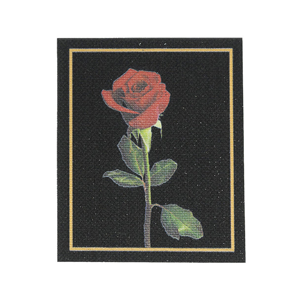 PT1355 - Rose Frame (Iron on)