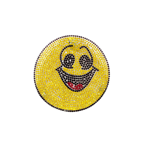 PT658 - Stoned smiling emoji (Iron on)