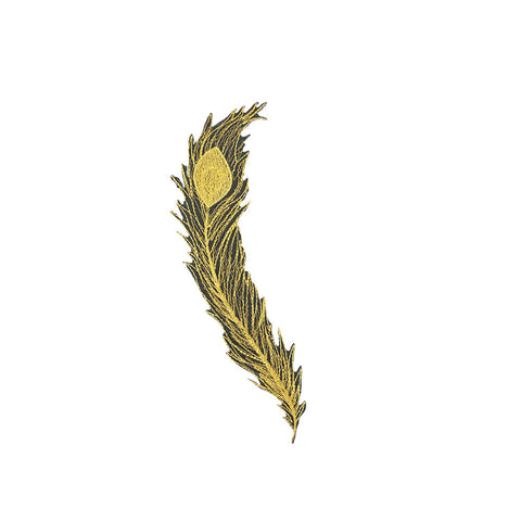 PT1819 - Golden Peacock Feather XL (Iron on)