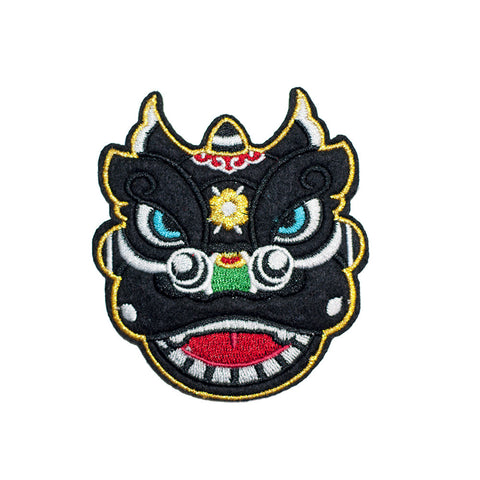 PH744 - Black Lucky Dragon (Iron on)