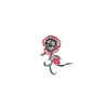 PT1864 - Green Lines Colorful Flower (Iron on)