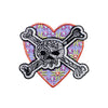 PT582 - Heart Skull (Iron on)