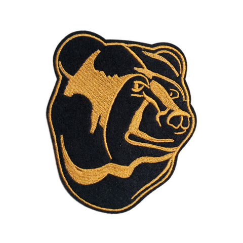 PH727 - Black Yellow Mono Bear (Iron on)