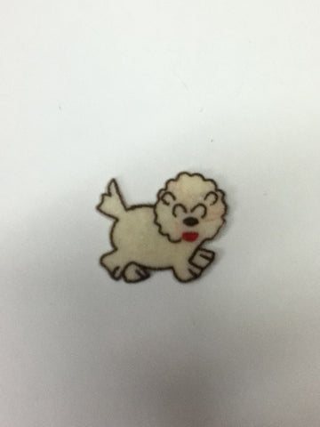 PH1056 - Poodle Puppy Badge (Iron on)