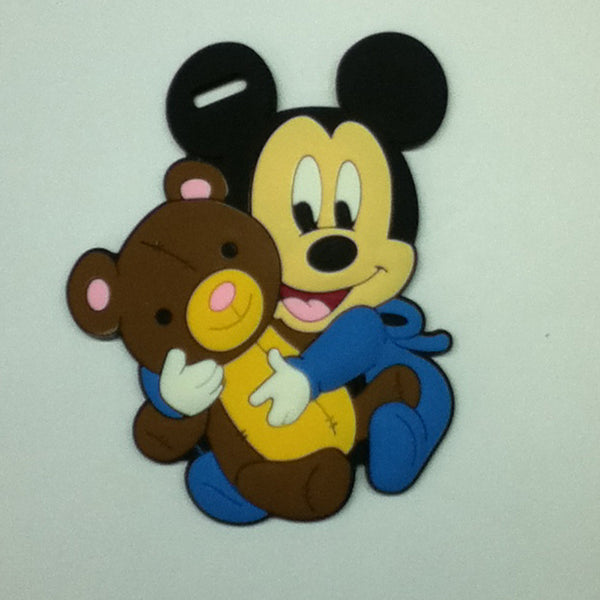 L00370 - Baby Mickey w Bear Luggage Tag