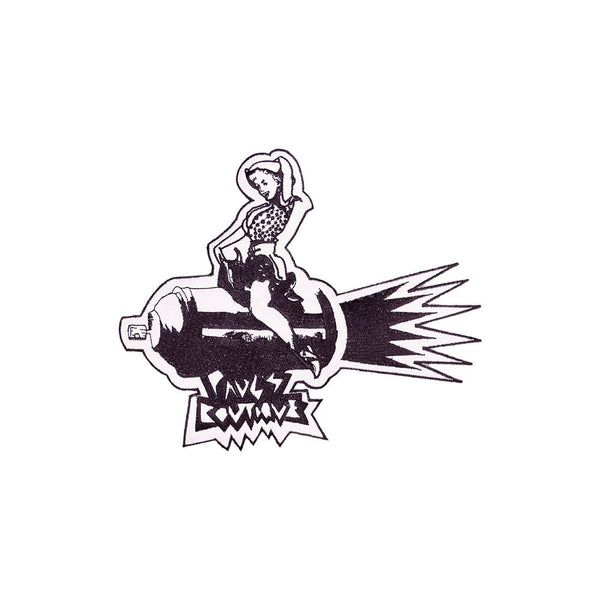 PS1914 - Black Spray Girl Graffiti (Iron on)
