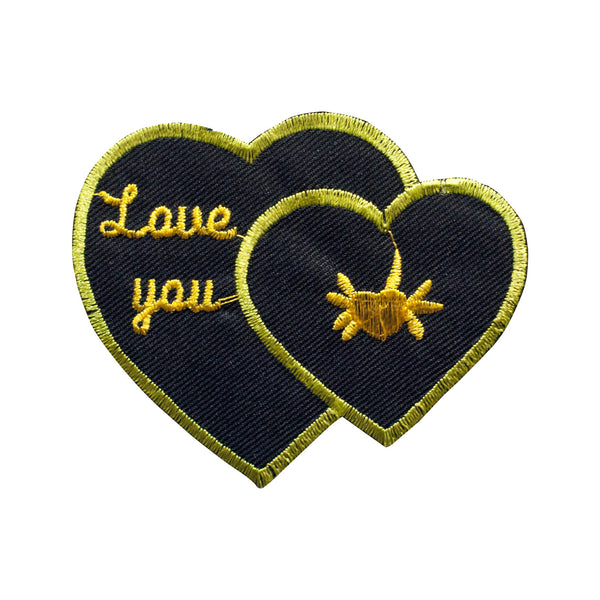 PT313 - Double Heart Love You (Iron on)