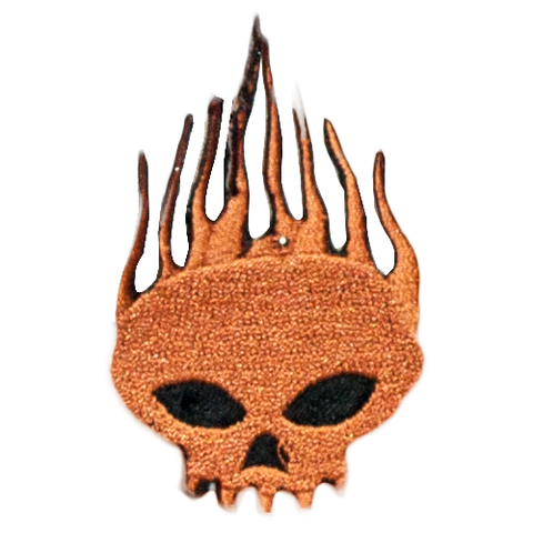 PH75 - Fire Skull (Iron on)