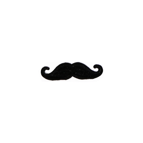 PH59 - Moustache Black (Iron on)
