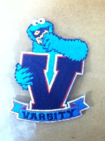 PH997 - V Varsity Cookie Monster (Iron on)