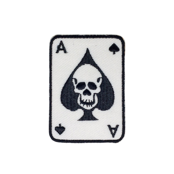 PH851 - Spade Skull card (Iron on)