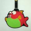L00366 - Green Red Fish Luggage Tag