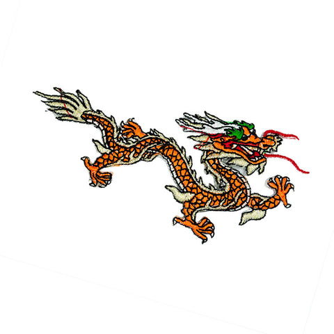 PS1706B - Orange Dragon (Iron on)