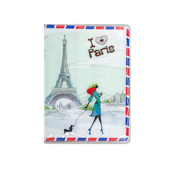 H00027 - I love Paris Shiny Passport Holder