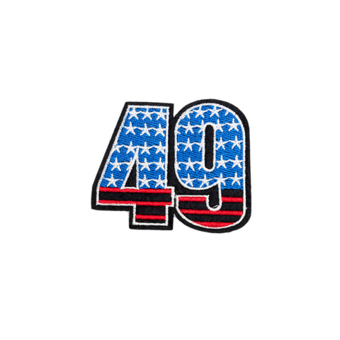 PT1333 - 49 Stars Blue Red (Iron on)