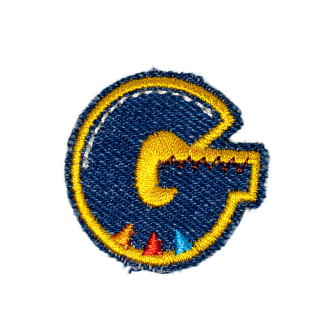 PH1036G - G DENIM LETTER (Iron on)