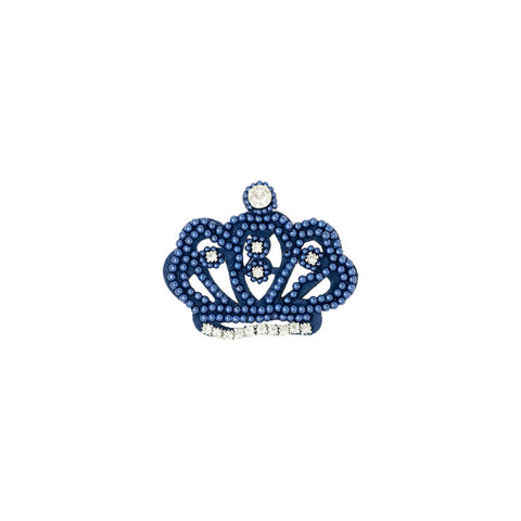 PT1816 - Blue Stone Crown (Sew on)