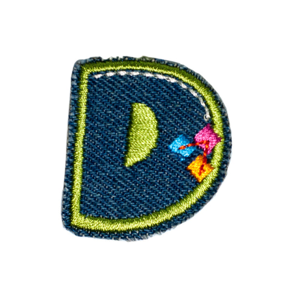 PH1036D - D DENIM LETTER (Iron on)