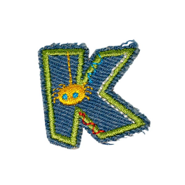 PH1036K - K DENIM LETTER (Iron on)