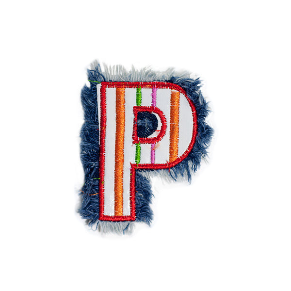 PT555 - jeans P Letter (Sew on)