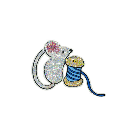 PT1822 - Sequin Mouse (Iron on)
