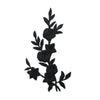 PS1464 - Black Flower (Iron on)
